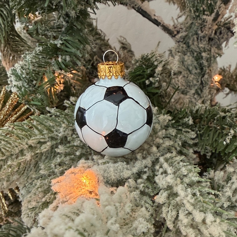 ⚽️ Set of 2 Soccer Ball Ornaments